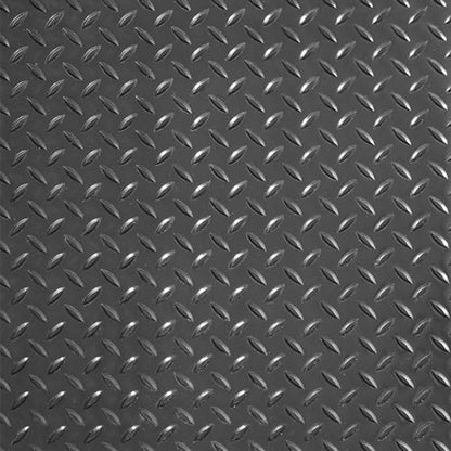 VEVOR Rubber Flooring Roll, 4 x 15 ft SBR Diamond-Plate Rubber Mat, 3mm Thickened, Easy to Clean, Customizable Size, Non-Slip Floor Protector Mat for Under Cars, Garage, Warehouse, Industry Gym, Black - size: 4 x 15 FT