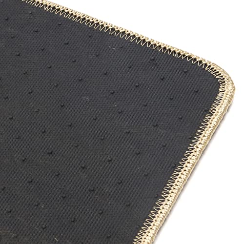 IKON MOTORSPORTS, Floor Mats Compatible with BMW F10 5-Series 4-Door Sedan, 2011-2016 Factory Fitment Beige Nylon Front & Rear Car Floor Mats Liner Carpets Replacement 4PC, 2012 2013 2014 2015