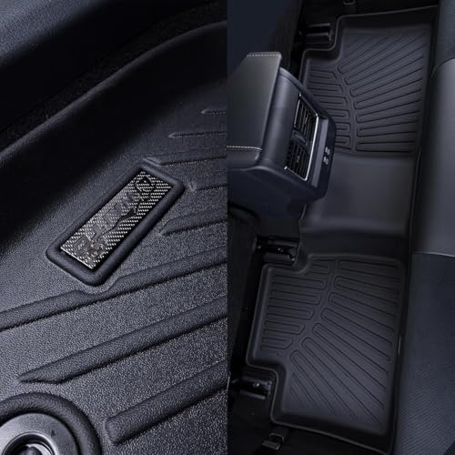 Floor Mat for Ford Expedition MAX 2025 (Only for 8 Seats) TPE All Weather Protection Floor Liners，car mat Front and 2nd 3nd Row - size: 25-26丨8seat Expedition&MAX floor mat