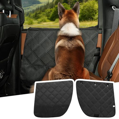 JOYTUTUS Dog Car Door Protector Compatible with Large SUV/Trucks, Waterproof & Anti-Scratch Door Protector from Dog Scratching with Storage Pockets (2 Packs Universal Fit) - size: Fit for Large SUV/ Trucks