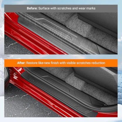 powoq 8Pcs Door Sill Protectors Compatible with 2022-2026 Toyota Tundra Door Sill Guard Threshold Protector Entry Guard Replacement for 2022-2026 Toyota Tundra Accessories - size: Compatible with 2022-2026 Toyota Tundra