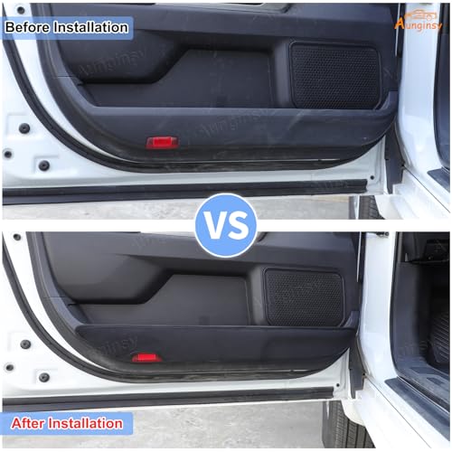 Car Door Anti Kick Pads Compatible with Toyota Tundra CrewMax 2022-2026, 4PCS Inner Front Rear Doors Panel Kick Guards Protector Cover Velour Mat from Scratches,Footprints,Dirty Collision Accessories