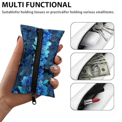 Fabric Purse, 1 Pieces Tissue Packs Rusable Mini Car Tissue Organizer Stylish Prints for Women Men Cat - color: Cat