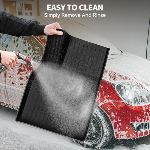 OEDRO Floor Mats for Tesla Model Y Juniper 2025-2026, Front & Rear Mats with Cargo Liner and Seatback Protector, Custom Fit TPE All-Weather Odorless Non-Slip Black Accessories