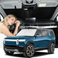 Windshield Sunshade for Rivian R1S 2022-2025 2026 Sun Shade Car Windshield Upgrade 4 Layers Blocks UV Rays Custom Fit R1S Car Window Shade Front Windshield Sun Visor Keep Cool Car Accessories - size: for Rivian R1S 2022-2026