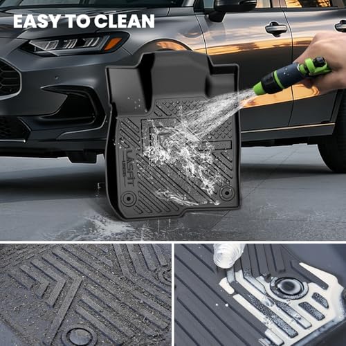 LASFIT Floor Mats for Honda HRV 2016 2017 2018 2019 2020 2021 2022, All Weather TPE Custom Fit HR-V Floor Liner Accessories, 1st & 2nd Row, Black - style: 7）For Honda HR-V | 2016-2022 | 1st & 2nd Row