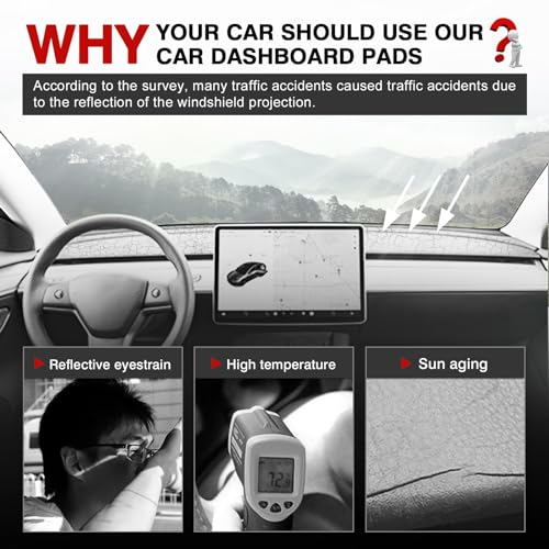 Autorder Dashboard Cover Mat for 2023-2025 2026 Nissan Ariya Accessories Dash Cover Upgrade Velvet Dash Mat Sunshade Glare UV Rays Protector(with HUD) - size: For Nissan Ariya 2023-2026