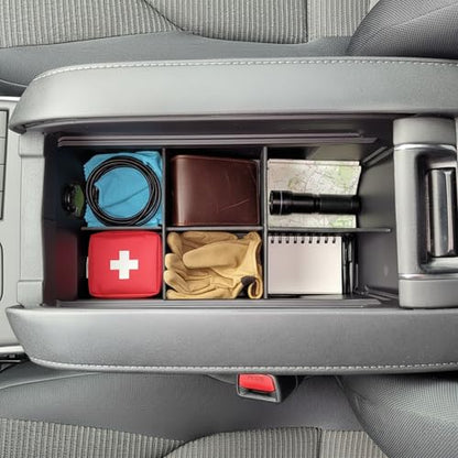 Center Console Organizer for Toyota Highlander (2020-2026) - Made in USA - NOT for Grand Highlander - SLX175 - size: Highlander 2020-2026