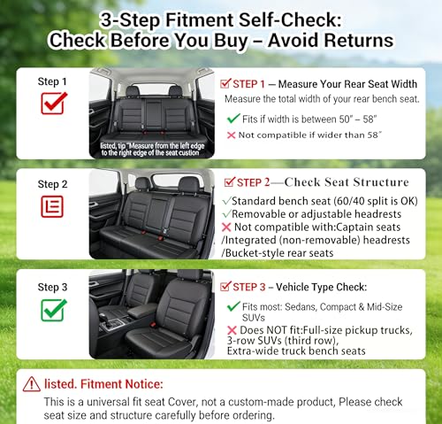 Burgundy Leather Seat Covers for SUV Full Set,Contoured Universal Precision Fit Heavy-Duty Nappa Leather Automotive Seat Covers for Cars,Style1 Wine Red - color: Red Full Coverage