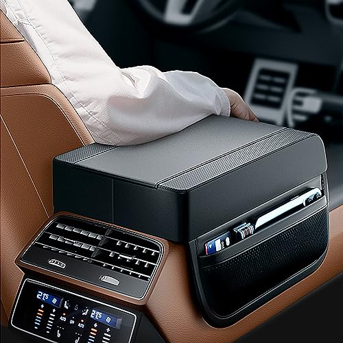 Car Console Covers Car Center Console Cushion Pad Leather Car Armrest Pad Armrest Cushion Pad Arm Rest Cover for Car Most Vehicle, SUV, Truck
