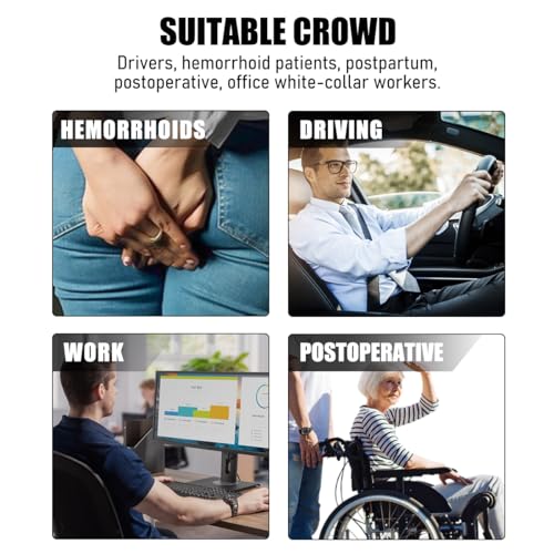 Yourkar Car Seat Cushion, Soft Memory Foam Auto Cushion, Comfortable & Breathable Automotive Front Seat Buttom Cushion Pad, Universal Vehicle Truck SUV Van Car Accessories (Gray)