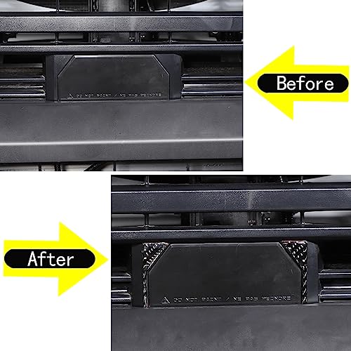 Aunginsy Car Front Trailer Hook Trim Sticker Compatible with Toyota Tundra/Sequoia 2022 2023 2024 Pickup Truck Real Carbon Fiber Material Decorative Sticker Protection Cover Exterior Accessories - size: Front Trailer Hook Trim Sticker