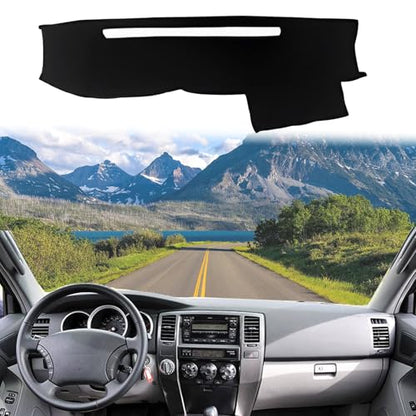 Dashboard Cover Suitable for Toyota 4Runner 2003 2004 2005 2006 2007 2008 2009 Car Dashboard Cover Sun Visor Mat Non-Slip Polyester Dashboard Accessories (Black) - size: 2003-2009 For Toyota 4Runner