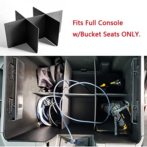 EDBETOS Center Console Organizer Dividers Compatible with Chevy Silverado 1500/GMC Sierra 1500 2019-2022 and Silverado/Sierra 2500/3500 HD 20-23 Accessories Full Console w/Bucket Seats ONLY