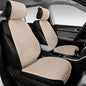 Linen Car Seat Covers Front Seat Covers - 2 PCS Durable & Non-Slip Breathable Cloth Fabric Car Seat Protector, Universal Fit for Most Automotive, Vans, SUVs, Trucks - Gray - color: Beige with Backrests 2 Pcs