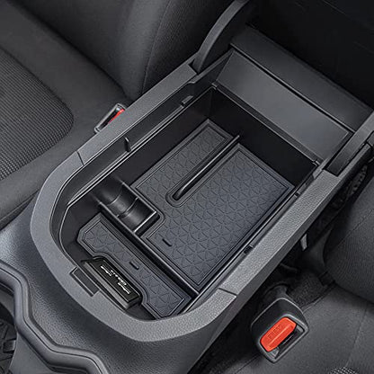 Center Console Tray Organizer Compatible with Toyota RAV4 Accessories 2025 2024 2023 2022 2021 2020 2019 and 2021-2025 RAV-4 Prime, Armrest Insert Container ABS Material Secondary Storage Box