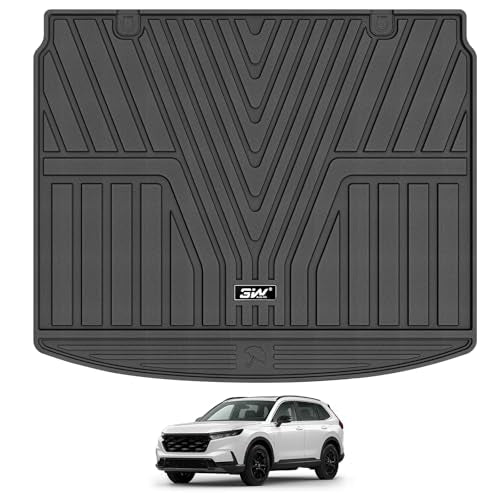 3W Cargo Liner Fit for Honda CR-V 2023 2024 2025 2026 (Include Hybrid) TPE Custom Fit All Weather Honda CRV Accessories Odorless Anti-Slip Mats Trunk Mats Black(Upper Position) - size: 2. CR-V|23-26|Cargo Liner