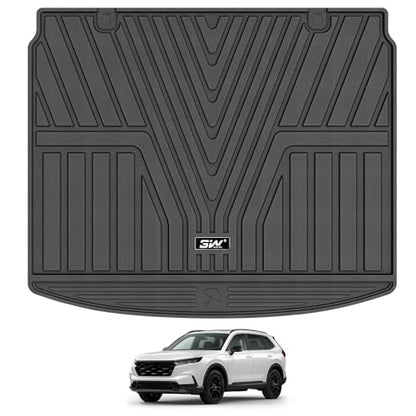 3W Cargo Liner Fit for Honda CR-V 2023 2024 2025 2026 (Include Hybrid) TPE Custom Fit All Weather Honda CRV Accessories Odorless Anti-Slip Mats Trunk Mats Black(Upper Position) - size: 2. CR-V|23-26|Cargo Liner