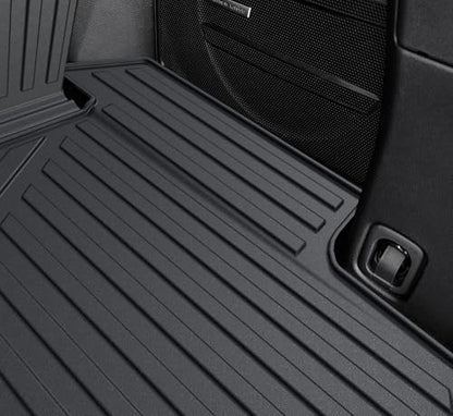 Cargo Mat with Backrest Mats for 2019-2025 2026 Subaru Ascent 7/8 Passenger Accessories, All-Weather TPE 3rd Backrest Mat Trunk Mat Cargo Liner Protector(Cargo Mat with Backrest Mats) - style: Cargo Mat with Backrest Mats
