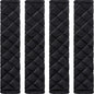 Tatuo 4 Pack Seat Belt Cover Extra Long Seat Belt Pads for Car Soft Comfort Shoulder Strap Covers Harness Pads Helps Protect Your Neck and Shoulder(15.8 Inch,Black)