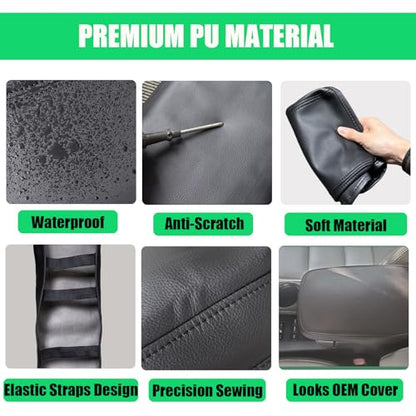Center Console Cover for Toyota Avalon 2013-2018, Leather Middle Console Cover Scratch-Resistant & Stylish Upgrade for Toyota Avalon 2013 2014 2015 2016 2017 2018 Interior Accessories - size: 3) 13-18 |Avalon| Black,Thin Size