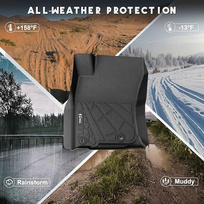 KARPAL Floor Mats Fit for Toyota 4Runner 2013-2024 (NOT for 2025) (Only Fit 5-Seat W/o Sliding Cargo Tray), Custom Fit All Weather TPE Floor Liners, 1st & 2nd Row & Cargo Liner, 4Runner Accessories - style: 2013-2024 | For Toyota 4Runner | 1st & 2nd Row &