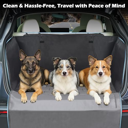 Dog Car Seat Cover for Trunk Cargo Liner for Dogs, Waterproof Pet Cargo Cover Dog Seat Mat for Tesla Model Y Juniper 2025 2026 Upgraded 600D Heavy Duty Waterproof Scratch-Resistant Dog Hammock
