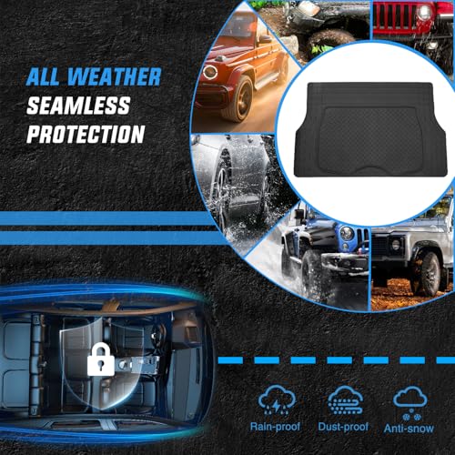 Nilight Rubber Cargo Mats for Cars Trucks SUVs, Universal Trim to fit for Most Vehicles, All Weather Protection Heavy Duty Cargo Liners - color: Cargo Mat 50"*30"