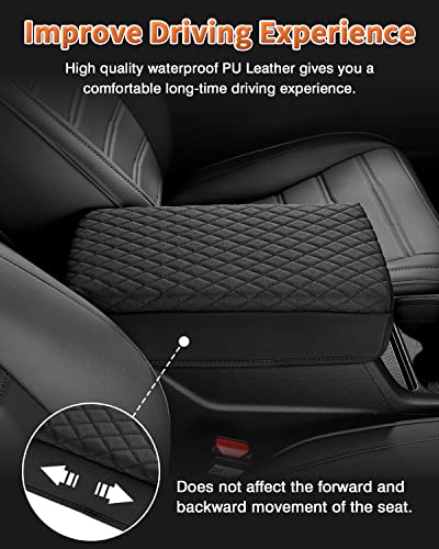 Shademax Center Console Cover for Honda CRV 2026 2025 2024 2023 Accessories CRV Armrest Cover Center Console Cushion Pad Leather Miiddle Console Lid Arm Rest Seat Box Cover Protector Anti-Scratch - size: Size for Honda CRV 2023-2026