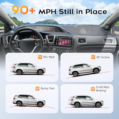 Upgraded Gray Dash Cover for 2012-2015 Honda Civic Accessories,Dashboard Cover Mat Carpet Pad UV Protection Anti-Glare Non-Slip - size: 12-15 Civic Dash Cover(Gray)