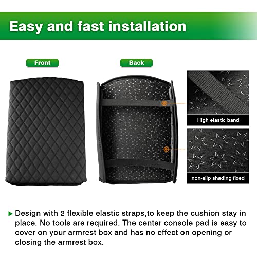 Shademax Center Console Cover for Kia Telluride Accessories 2026 2025 2024 2023-2020 Armrest Cover Cushion Pad PU Leather Armrest Seat Box Cushion Middle Console Lid Protector Anti-Scratch - size: Size for Kia Telluride 2020-2026