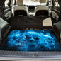 Universal Car Trunk Mat 29" x 39", Blue Ghost Skull Print All Weather Trunk Protection Cargo Liner,Durable Cargo Mat Rear Trunk Liner, Stylish Vehicle Interior Accessories Suitable for Most Car Models - color: Blue Ghost Skull Print