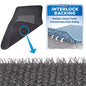 BDK MT-120-CC Interlock Car Floor Mats-Secure No-Slip Technology for Automotive Interiors Inter-Locking Carpet, 4 Piece, Charcoal - color: Charcoal