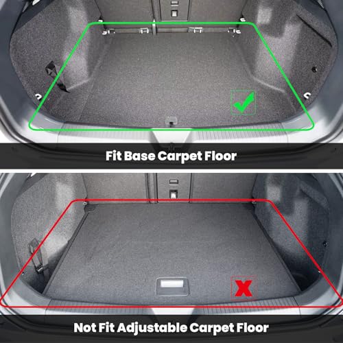 LASFIT Floor Mats & Cargo Mats for Volkswagen ID.4 2021-2026, All Weather TPE Custom Fit Floor Liners for VW ID.4 1st & 2nd Row Car Mats & Trunk Mats, Black - size: 2)2021-2026|For VW ID.4|Floor & Cargo