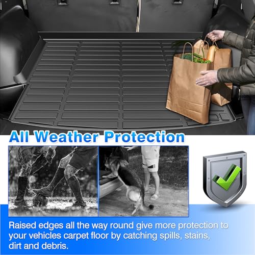 Blazer Floor Mats - Car Mats for Chevy Blazer 2019-2026(Gas Only), All Weather Floor Mats and Cargo Liner for Blazer Base/L/LS/LT/Premier/RS, Heavy Duty Rubber Mats, Car Accessories - size: 1)Chevy Blazer 2019+ Full Set