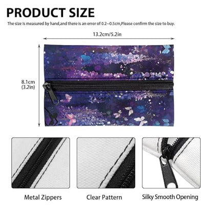Mini Tissue Bags, Mini Tissue Zipper Bags Reusable Car Daily Item Organizer Pouch Fashion Small Bags Fashion Items for Storage Black Cat - color: Black Cat Design