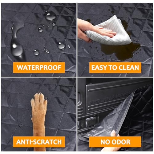 Cargo Mat Liner for Hummer EV Accessories All Weather Rear Trunk Floor Mat Protection for 2024 2025 2026 Hummer EV SUV Cargo Liner for Dogs Heavy Duty 3D Nonslip Waterproof (SUV/A)