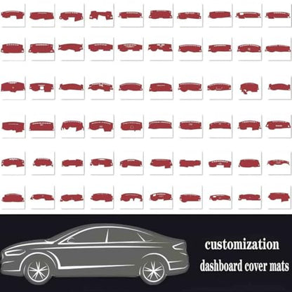 Leather Dash Board Cover mat Compatible with Toyota Camry（HUD） 2021-2023，Sun Protection Dashboard Cover，Car Interior （red） - size: Compatible with Camry（HUD） 2021-2023
