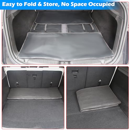 Dog Car Seat Cover for Trunk Cargo Liner for Dogs, Waterproof Pet Cargo Cover Dog Seat Mat for Tesla Model Y Juniper 2025 2026 Upgraded 600D Heavy Duty Waterproof Scratch-Resistant Dog Hammock