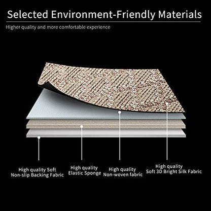 Breathable Back Seat Cover-Universal Rear Seat Mat for All Seasons, Car Rear Seat Protector with Polyester Silk Material, Non-Slip Bottom. Fits 95% of Sedans, SUVs, Vans.(Beige) - color: Beige-Rear seat