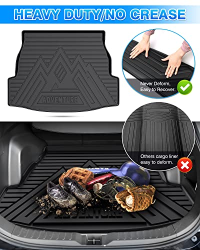 Rav4 Cargo Liner - Trunk Mat for Toyota RAV4 2019-2024 2025, All Weather Cargo Mat for rav4 Accessories, Heavy Duty (Fit for All Models)