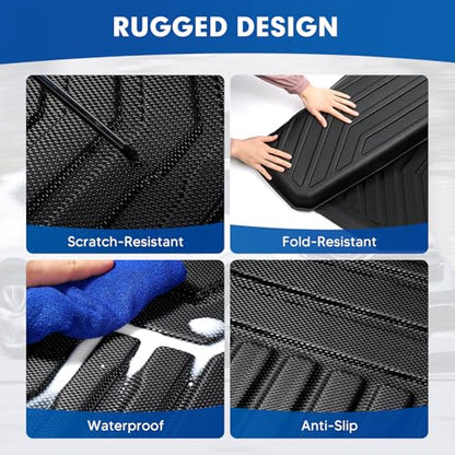 Mixsuper Cargo Liner for Chevy Suburban/GMC Yukon XL 2021-2026, All Weather Trunk Mat Backrest Mat TPE Back Seat Cover Protector for Suburban Yukon XL Accessories - size: 21-26 |Suburban/Yukon XL| Cargo & Backrest Mat