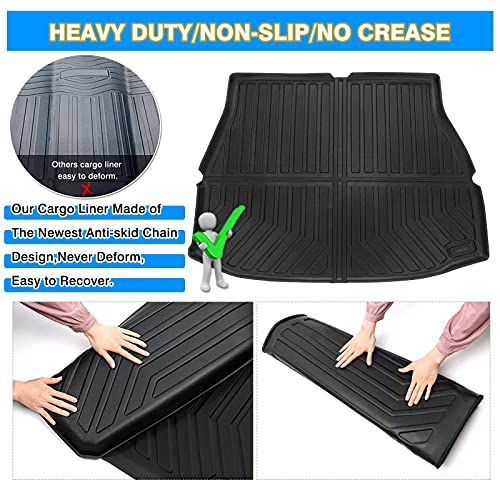KUST Trunk Cargo Mat for Toyota Venza 2021-2025, All Weather Rear Cargo Liner for Toyota Venza Accessories - style: Venza 2021-2025 │ Trunk Mat