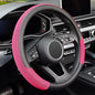 15 inch Steering Wheel Cover, Cooling Ice Silk Mesh with Microfiber Leather, Heat Resistant, Breathable, Anti-Slip, Summer Cool, Universal Fit, Black & Red - color: red, size: Standard Size[14.5"-15"]