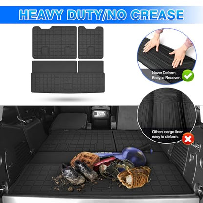 Tahoe Cargo Liner - Trunk Mat for Chevy Chevrolet Tahoe 2015-2020, All Weather Cargo Mat for Tahoe Accessories, Heavy Duty Car Mats, Car Accessories