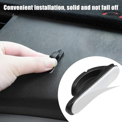 10 PCS Car Sticky Hooks, Multifunctional Vehicle Adhesive Hooks, Hanging Auto Storage Hooks for Key USB Cable Earphone Cable, Universal Interior Decor Car Accessories