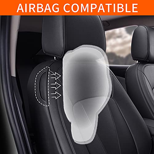 AOMSAZTO Car Seat Cover for Mazda 3 2019 2020 2021 2022 2023 2024 2025 2026 - Full Set Customized Black Faux Leather Seat Covers - color: Black, size: Mazda 3 2019-2026 Seat Covers Full Set