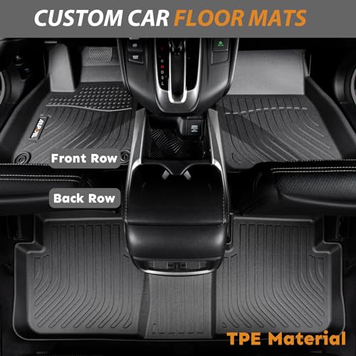 AIPOIL® Floor Mats & Cargo Liner Set for 2019-2024 2025 2026 Cadillac XT4 All Weather Protection TPE Anti-Slip Automotive Full Set Custom Car Mats Accessories - Black - style: 3) For XT4 2019-2026 Full Set