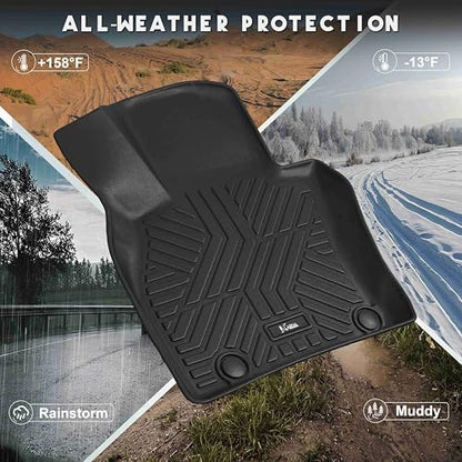 KARPAL Floor Mats for 2026 2025 2024 Mazda CX90 & CX90 PHEV (Only fit 6&7 Seats, Not for 8), All Weather TPE Custom Fit Floor Liners Car Mats Accessories, 1st & 2nd & 3rd Row - style: 2024-2026 | For Mazda CX90 | 1st & 2nd & 3rd Row