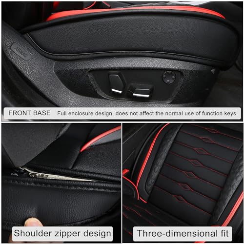 Seat Covers for Truck 2007-2024 GMC Sierra Chevy Silverado 1500 2500/HD 3500/HD Nappa Leather Car Seat Covers Waterproof and Dustproof Car Seat Protectors（Coffee）
